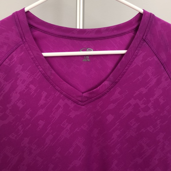 C9 By Champion Short Sleeve V Neck Athletic Shirt Size Large - Picture 4 of 8